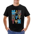 thumbnail image 1 of East River Bridge Vintage T-shirt Mens Cotton Classic Crewneck Short Sleeve Tees Unisex Black L, 1 of 5