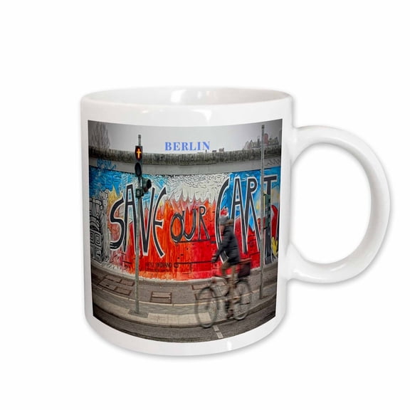 3drose, East Side Art Berlin Germany, 15oz Mug