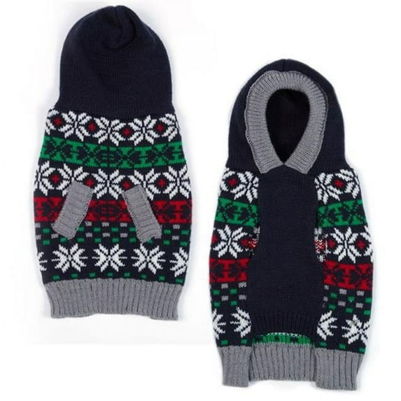 East Side Collection ZW1844 24 Snowflake Hoodie Sweater - Extra Large