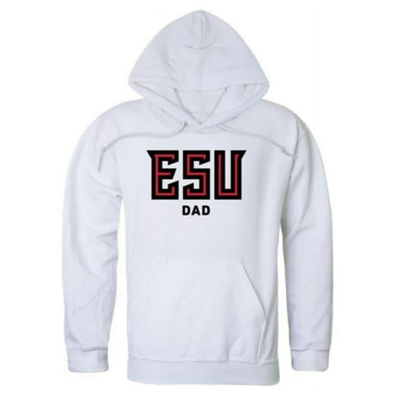 East Stroudsburg University Warriors Dad Hoodie, White - Large