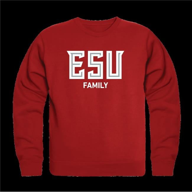 East Stroudsburg University Warriors Family Crewneck Sweatshirt Red Small