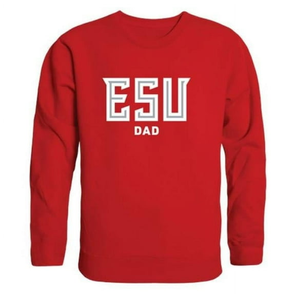 East Stroudsburg Warriors University Dad Crewneck Sweatshirt, Red - Large