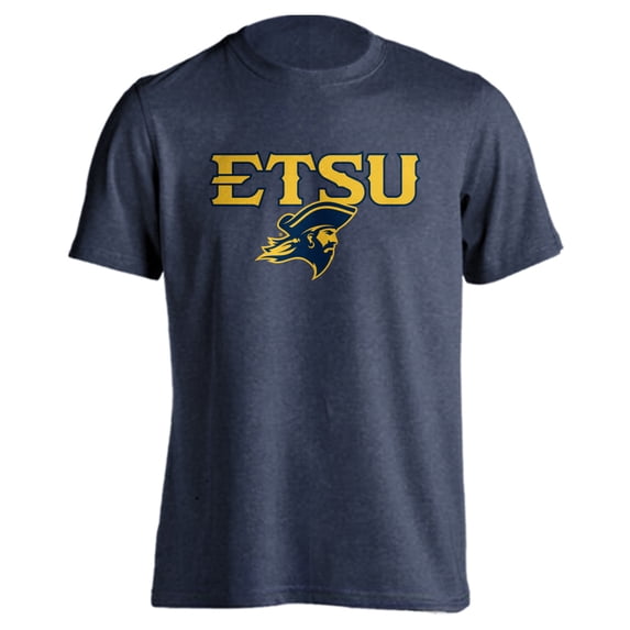East Tennessee State University Buccaneers Classic Arch with Mascot Short Sleeve T-Shirt