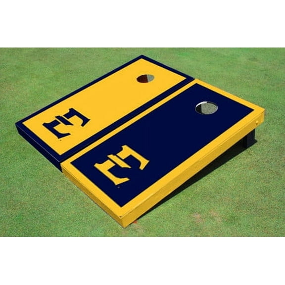 East Tennessee State University E Alternating Border Cornhole Boards
