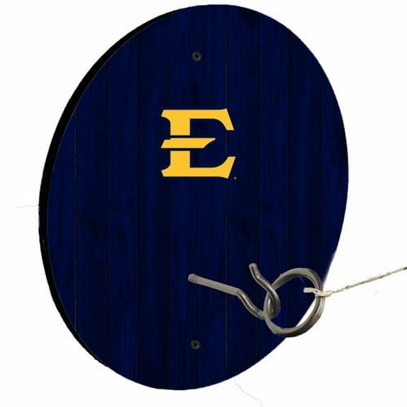 East Tennessee State University E Navy Ring Toss Lawn Game