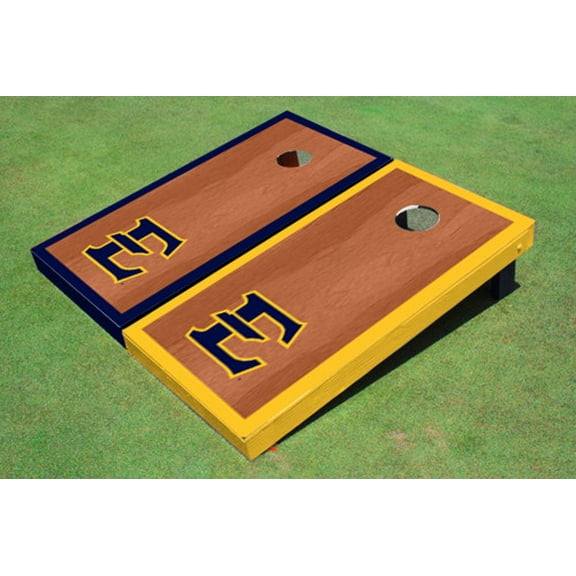 East Tennessee State University E Rosewood Alternating Border Cornhole Boards