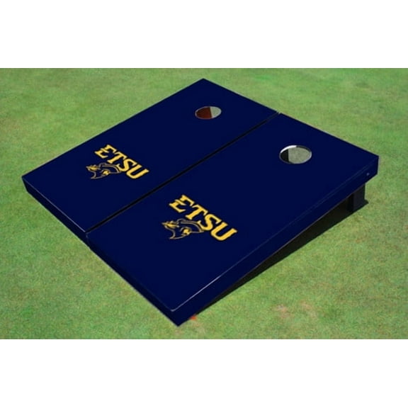East Tennessee State University ETSU Navy Matching Solid Cornhole Boards