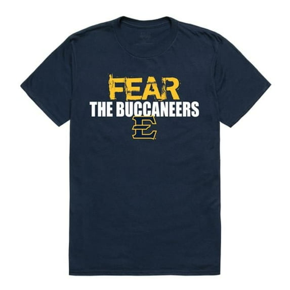 East Tennessee State University Men Fear T-Shirt, Navy - Small