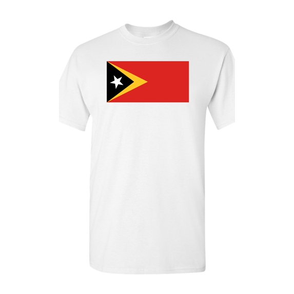 East Timor Country Flag Adult DT T-Shirt Tee