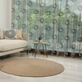 thumbnail image 1 of East Tulle Curtains with Rod Pocket, Indonesian Javanese Style Batik Pattern Wavy and Floral Design Old Fashioned Tile, Sheer Drape for Wedding Party 2 Panels, 7 Sizes, Tan Black, by Ambesonne, 1 of 3
