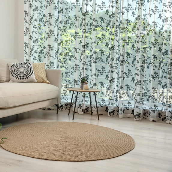 East Tulle Curtains with Rod Pocket, Monochrome Sakura Flower Silhouette Blooming Nature Illustration Spring Season Theme, Sheer Drape for Wedding Party 2 Panels, 7 Sizes, Black White, by Ambesonne
