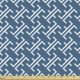 thumbnail image 1 of Ambesonne East Fabric by the Yard Upholstery, Ocean Inspired Oriental, 1 Yard, Blue White, 1 of 5