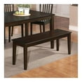 thumbnail image 1 of East West EWCBEN-CAP-W Capri bench with wood seat- Cappuccino, 1 of 1