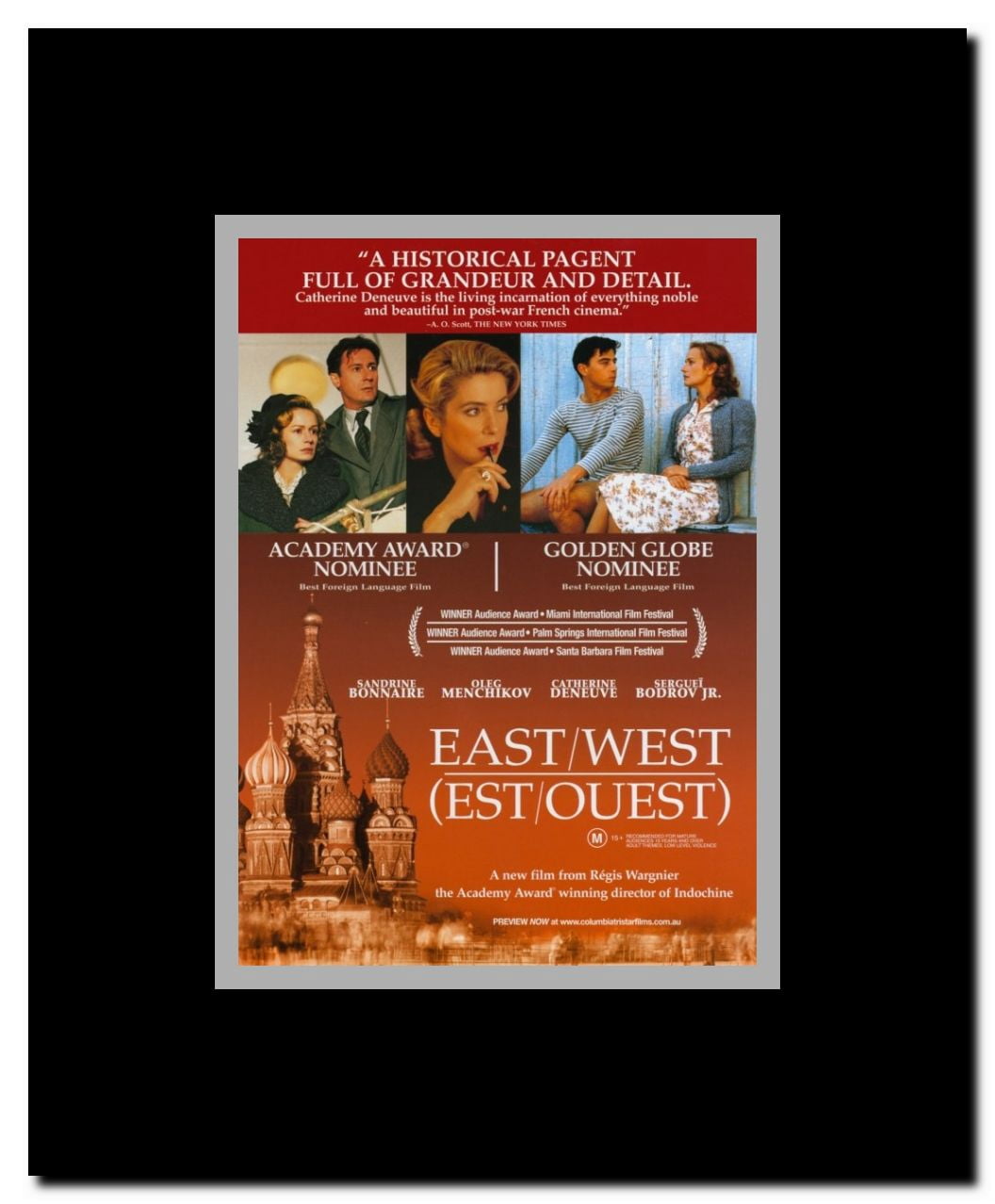 East-West Framed Movie Poster