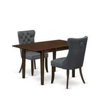East West Furniture 3 Piece Dinette Set