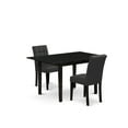 thumbnail image 1 of East West Furniture 3 Piece Dinner Table Set consists A Wooden Table, 1 of 2