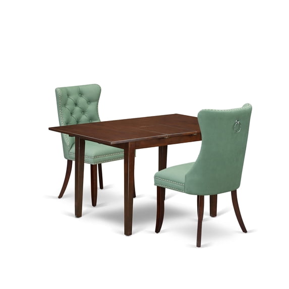 East West Furniture 3 Piece Kitchen Table Set