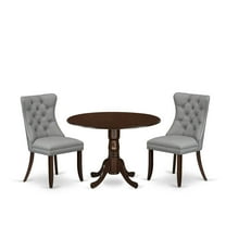 East West Furniture 3 Piece Kitchen Table Set
