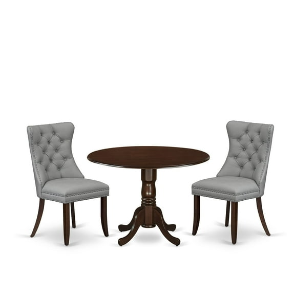 East West Furniture 3 Piece Kitchen Table Set