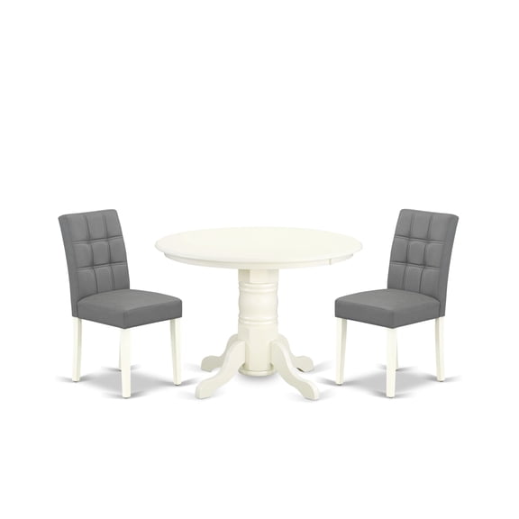 East West Furniture 3 Piece Kitchen Table Set