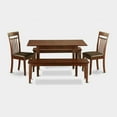 thumbnail image 1 of East West Furniture 5  PC  Kitchen  set-Table  with  Leaf  plus  2  Kitchen  Chairs  and  2  Benches, 1 of 3