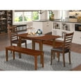 thumbnail image 1 of East West Furniture Norfolk 5-piece Wood Kitchen Table and Chair Set in Mahogany, 1 of 5