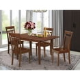 thumbnail image 1 of East West Furniture 5  Pc  Kitchen  table  set  -  Table  with  Leaf  and  4  Dining  Table  Chairs, 1 of 2