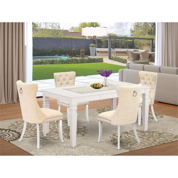 East West Furniture 5 Piece Dinette Set