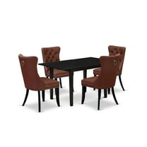 East West Furniture 5 Piece Dining Set