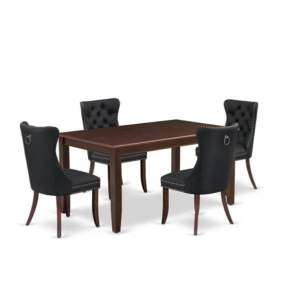 East West Furniture 5 Piece Dining Table Set