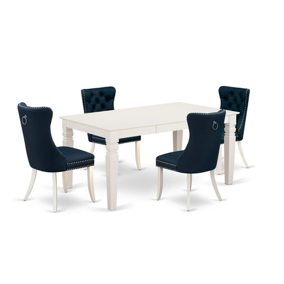 East West Furniture 5 Piece Dining Table Set