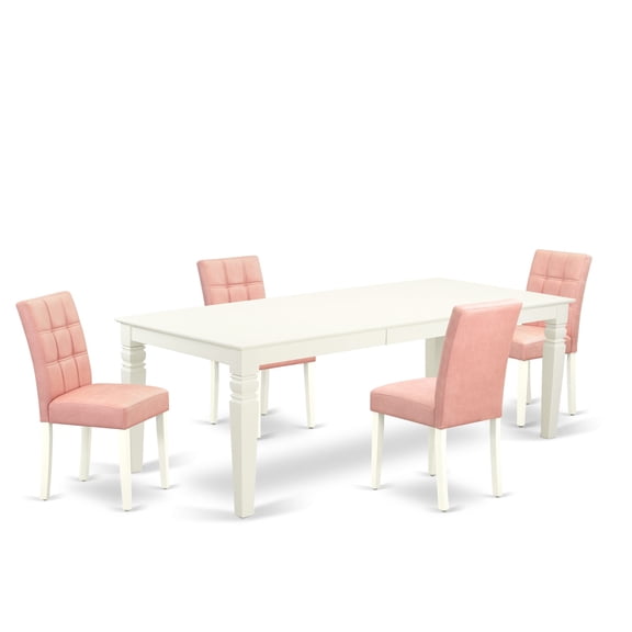 East West Furniture 5 Piece Dinner Table Set contain A Kitchen Table