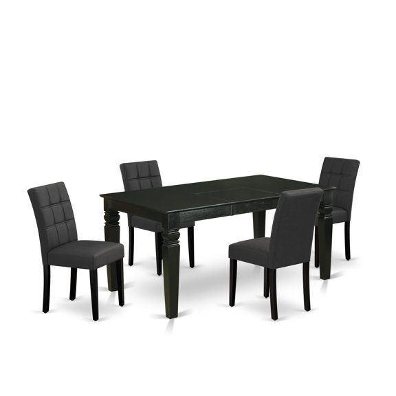 East West Furniture 5 Piece Dinner Table Set