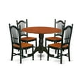 thumbnail image 1 of East West Furniture DLDO5-BCH-W 5 Piece Dublin Kitchen Table Set, 1 of 5