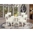 thumbnail image 1 of East West Furniture  5 Piece Hartland Dining Table Set - Linen White, 1 of 1