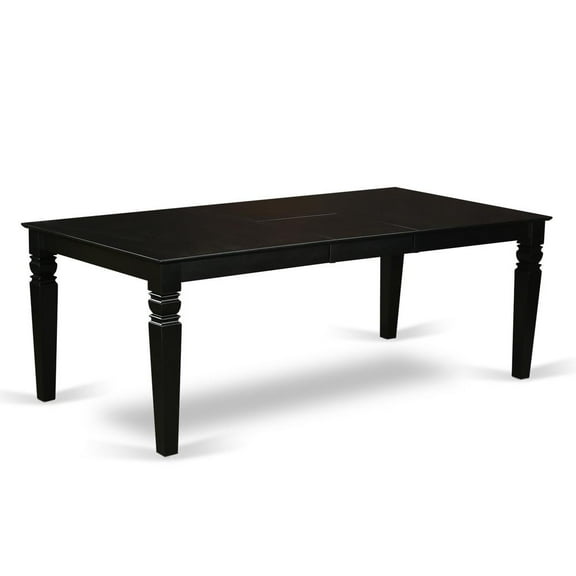 East West Furniture 5 Piece Kitchen Table Set Contains a Rectangle Dining Table with Butterfly Leaf