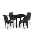 thumbnail image 1 of East West Furniture 5 Piece Kitchen Table Set contain A Dinner Table, 1 of 2