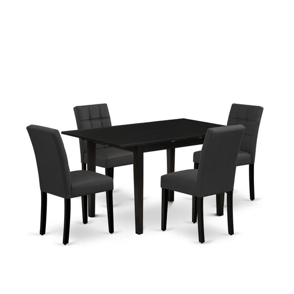East West Furniture 5 Piece Kitchen Table Set contain A Dinner Table