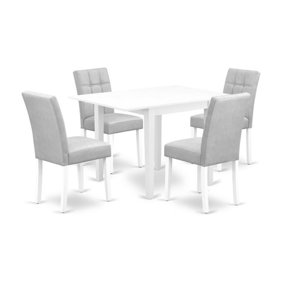 East West Furniture 5 Piece Kitchen Table Set contain A Wood Table