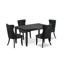 East West Furniture 5 Piece Kitchen Table Set