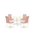 thumbnail image 1 of East West Furniture 5 Piece Mid-Century Dining Table Set contain A Dinner Table, 1 of 2