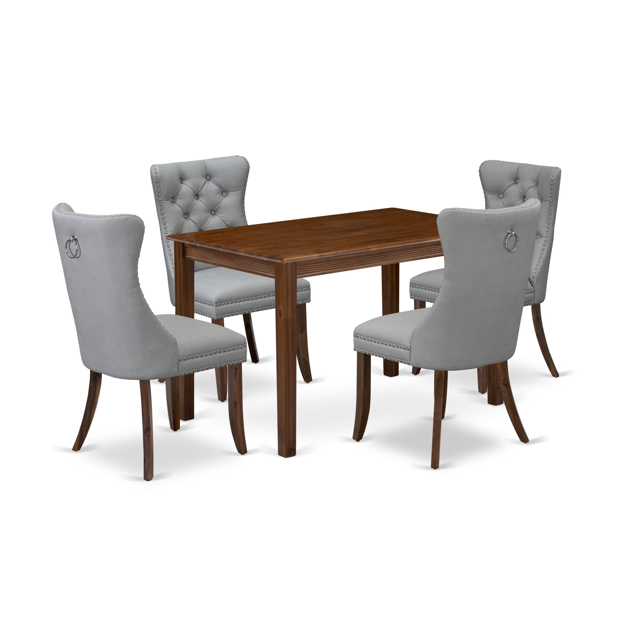 East West Furniture 5 Piece Modern Dining Table Set Consists of a ...