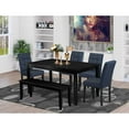 thumbnail image 1 of East West Furniture 6 Piece Dining Table Set consists A Kitchen Table, 1 of 6