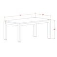thumbnail image 1 of East West Furniture 7 Piece Dining Table Set Contains a Rectangle Rustic Wood Kitchen Table, 1 of 6