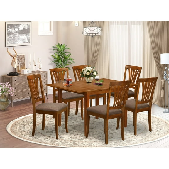 7 Piece dinette set for small spaces-Small kitchen table and 6 Kitchen Chairs