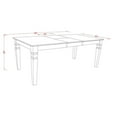 thumbnail image 1 of East West Furniture 7 Piece Kitchen Table Set Contains a Rectangle Dining Table with Butterfly Leaf, 1 of 6