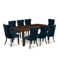 thumbnail image 1 of East West Furniture DODA9-MAH-29 9 Piece Dining Set Contains a Rectangle Kitchen Table with Butterfly Leaf and 8 Padded Chairs, 42x78 Inch, Mahogany, 1 of 2