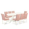 thumbnail image 1 of East West Furniture 9 Piece Kitchen Table Set Mid-Century, 1 of 2