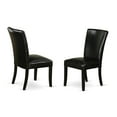 thumbnail image 1 of East West Furniture ALP1B69 Alpine parson Chair with Black Finish Leg and  PU Leather color 19-Black, 1 of 6