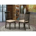 thumbnail image 1 of East West Furniture Antique 39" Wood Dining Room Chairs in Cappuccino (Set of 2), 1 of 2